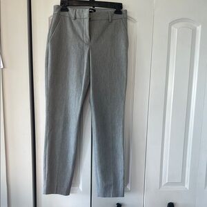 Express Light Gray Columnist Ankle Midrise Trousers 4R
